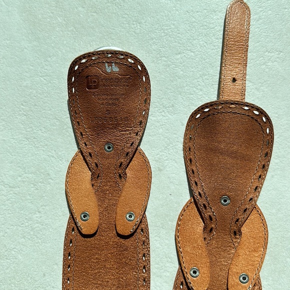 LINEA PELLE Silver metallic leather belt Size S. - Picture 5 of 10